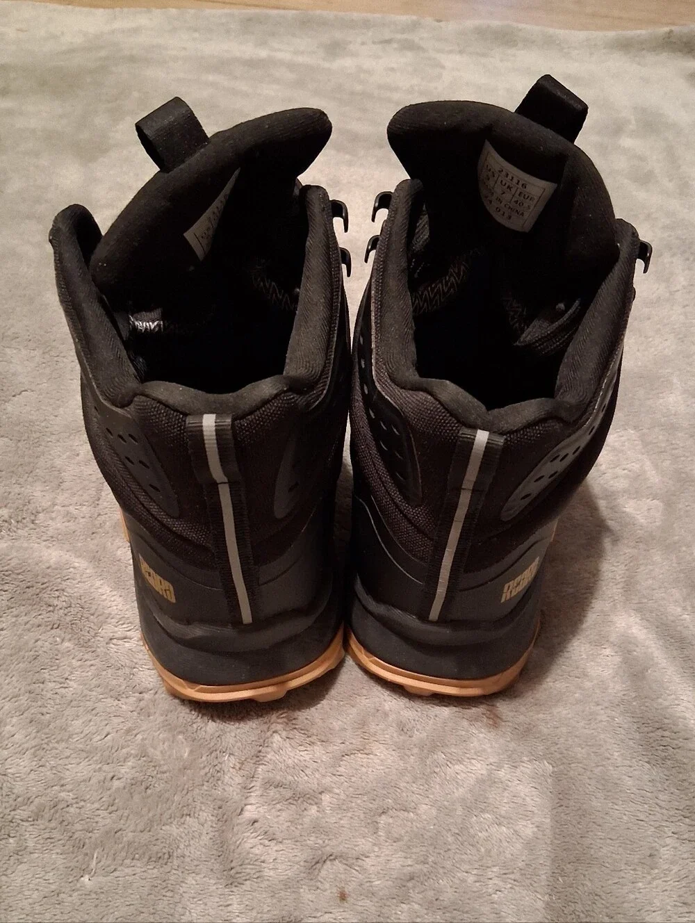 R CORD Waterproof Black Brown Hiking Boots Size 9